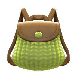 Knitted-Grass Backpack