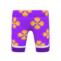 Silk Floral-Print Pants