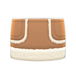 Faux-Shearling Skirt