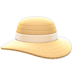 Wide-Brim Straw Hat