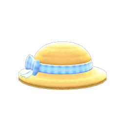 Ribboned Straw Hat
