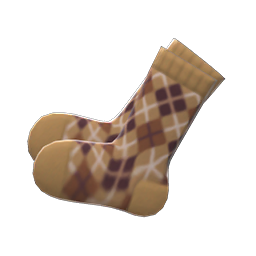 Argyle Crew Socks