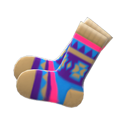 Geometric-Print Socks