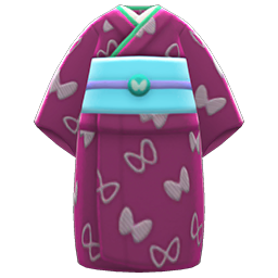 Butterfly Visiting Kimono