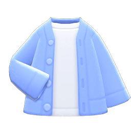 Cardigan-Shirt Combo