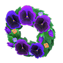 Cool Pansy Wreath