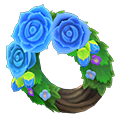 Blue Rose Wreath