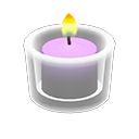 Glass Holder With Candle