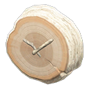 Log Wall-Mounted Clock