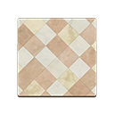 Brown Argyle-Tile Flooring