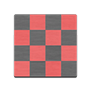 Red-And-Black Vinyl Flooring