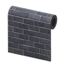 Black-Brick Wall