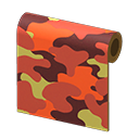 Orange Camo Wall