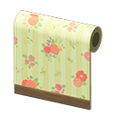 Yellow Flower-Print Wall