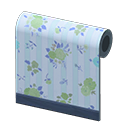 Blue Flower-Print Wall