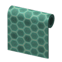 Green Honeycomb-Tile Wall
