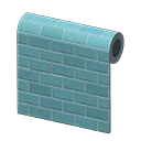 Blue Subway-Tile Wall