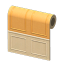 Orange Molded-Panel Wall