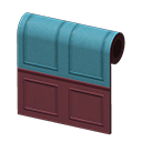 Blue Molded-Panel Wall