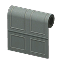 Gray Molded-Panel Wall