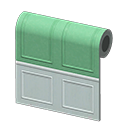 Green Molded-Panel Wall