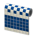 Blue Two-Toned Tile Wall