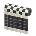 Black Two-Toned Tile Wall