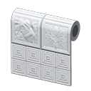 White Botanical-Tile Wall