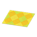 Yellow Argyle Rug