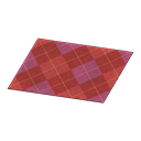 Red Argyle Rug
