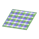 Green Checked Rug