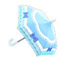 Blue Shiny-Bows Parasol